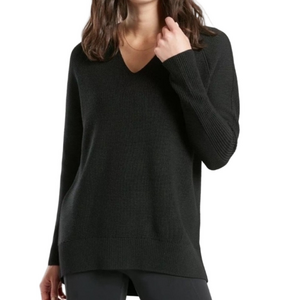 Athleta V-neck Sweater Merino Wool blend
